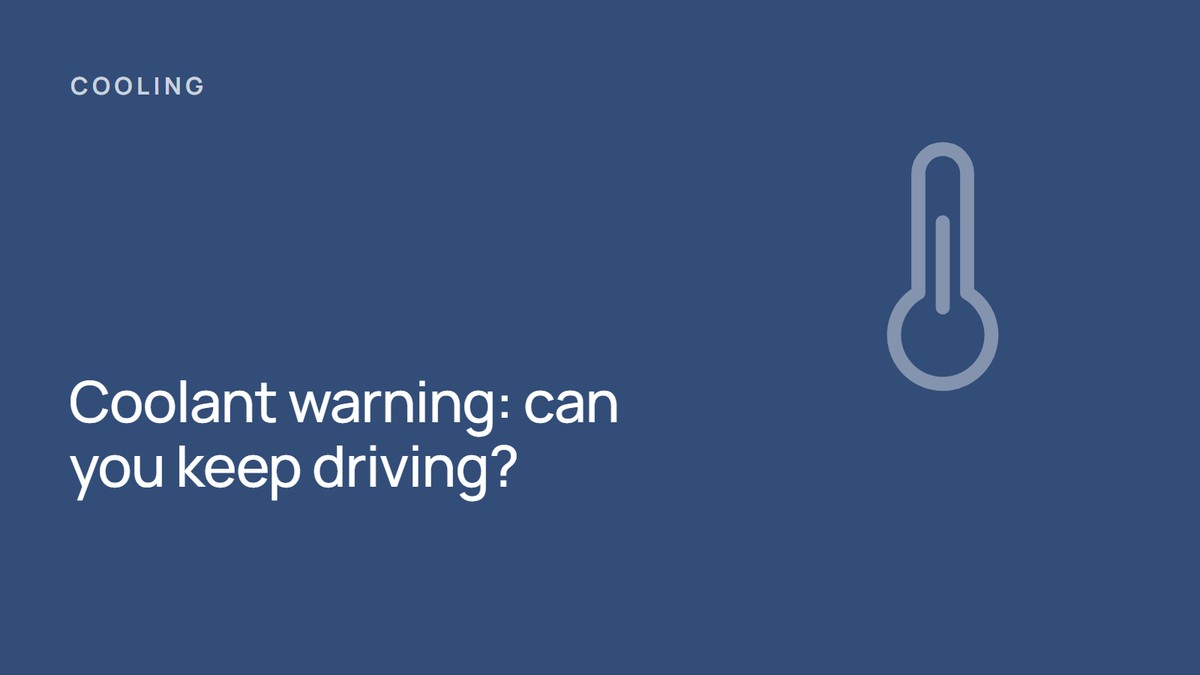 BMW or MINI coolant warning: can you keep driving?