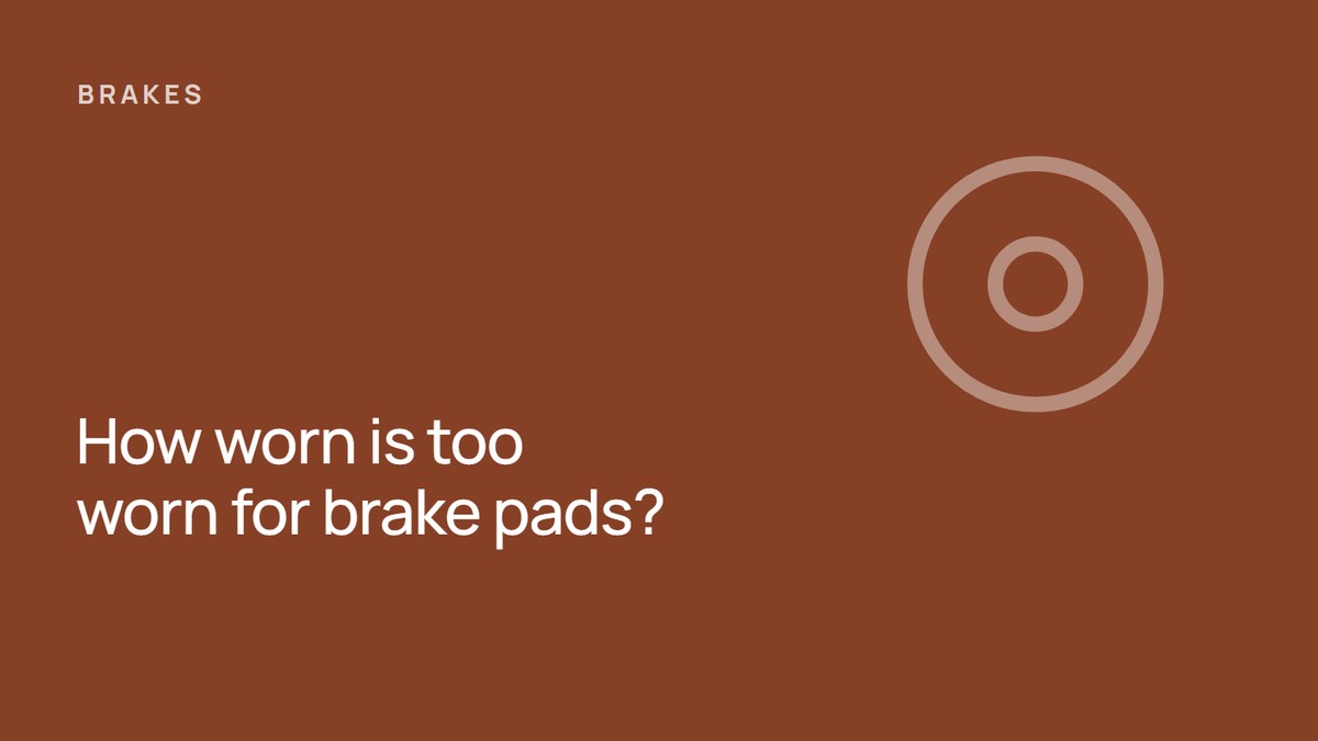 How worn can brake pads be and still pass a roadworthy in Victoria?